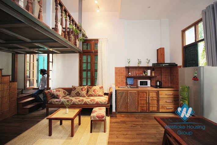 Rental apartment with unique design in Tay Ho, Hanoi